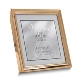 Gold-tone Polished Beaded 5x5 Photo Frame