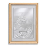 Gold-tone Polished Beaded 5x7 Photo Frame
