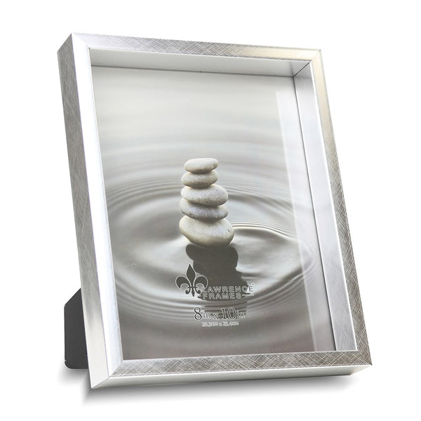 Tribeca Deep Set Silver-tone Satin 8x10 Photo Frame