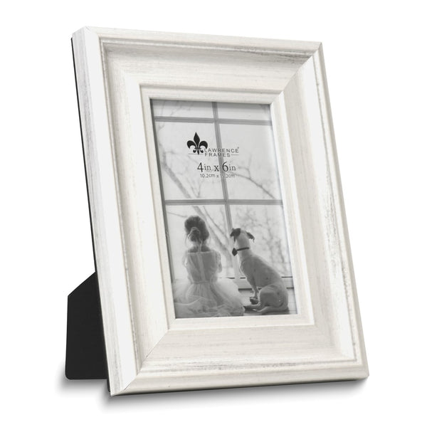 Marlo Antique Finish White 4x6 Photo Frame