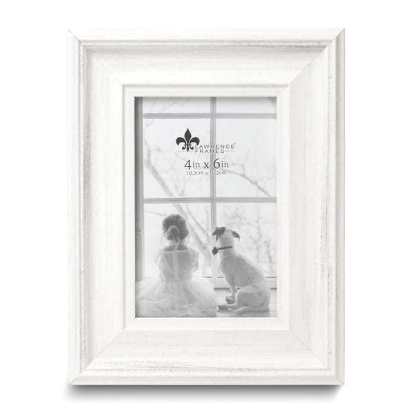Marlo Antique Finish White 4x6 Photo Frame