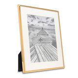 Gold-tone 11x13 Frame with Bevel-cut Mat For 8x10 Photo