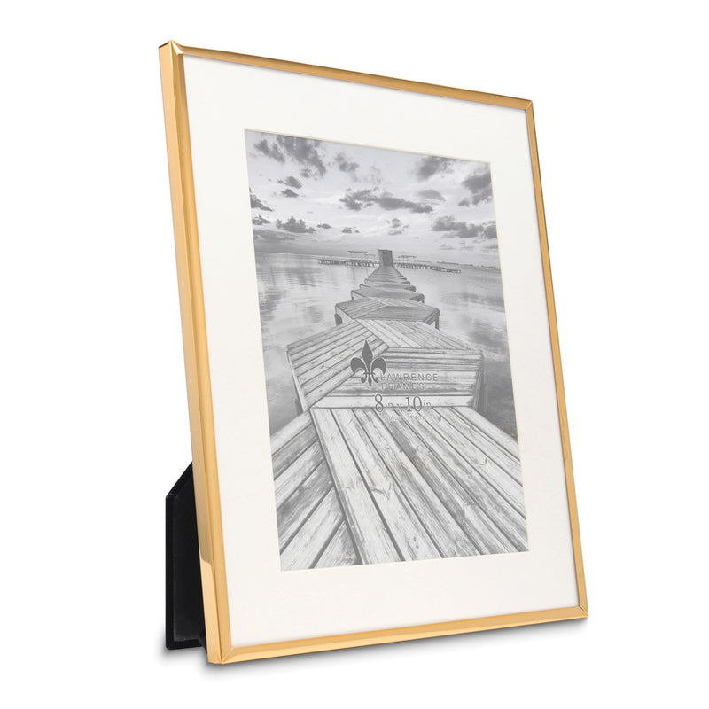 Gold-tone 11x13 Frame with Bevel-cut Mat For 8x10 Photo