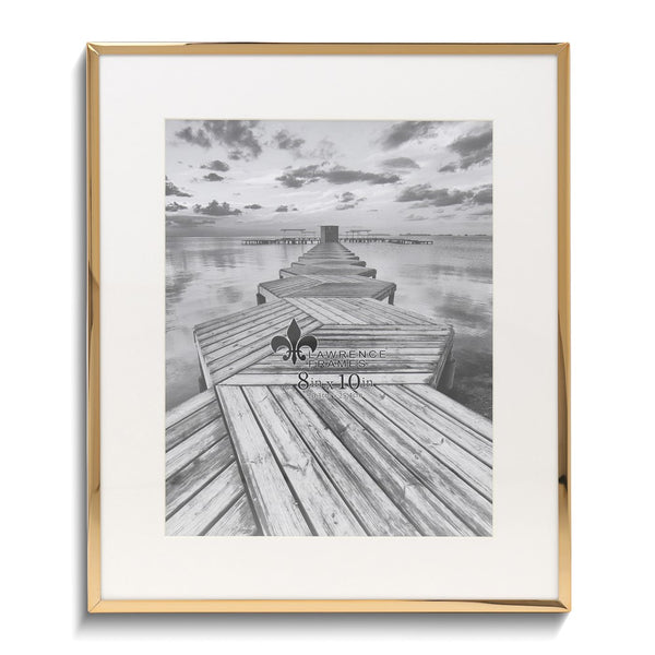 Gold-tone 11x13 Frame with Bevel-cut Mat For 8x10 Photo