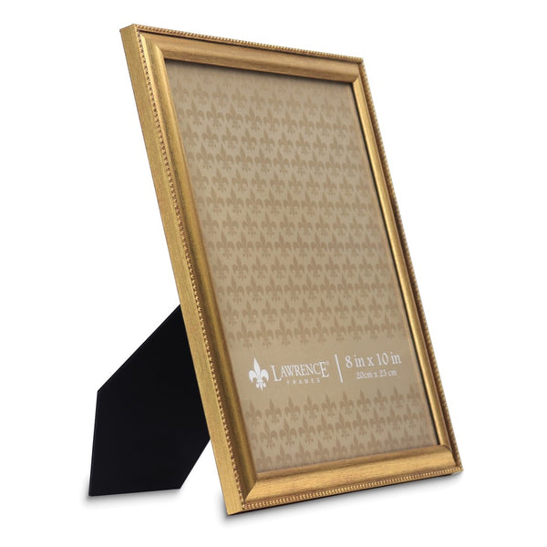 Gold-tone Beaded Edge 8x10 Photo Frame