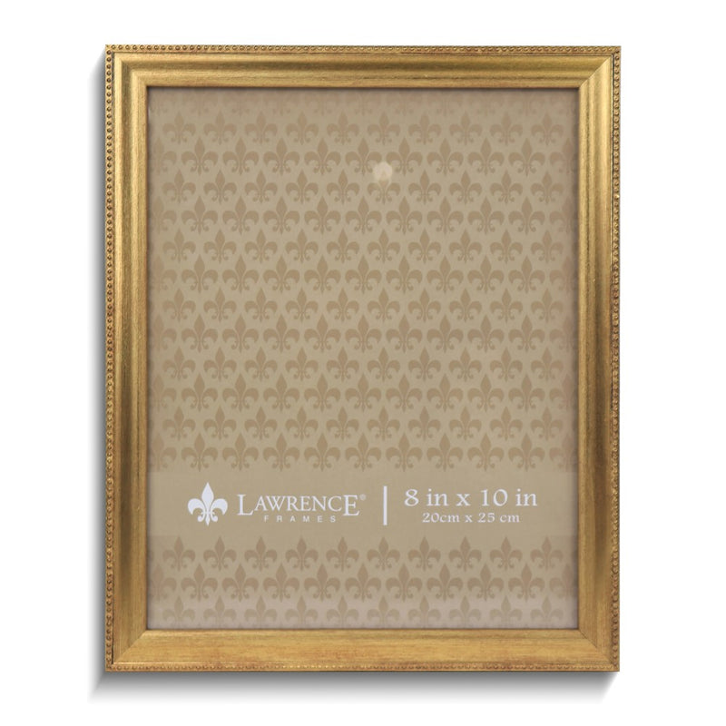Gold-tone Beaded Edge 8x10 Photo Frame