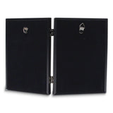 Simply Black Portrait Hinged Metal 5x7 Double Photo Frame
