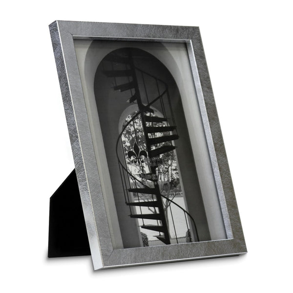 Silver-tone Satin Chloe Contemporary 5x7 Photo Frame