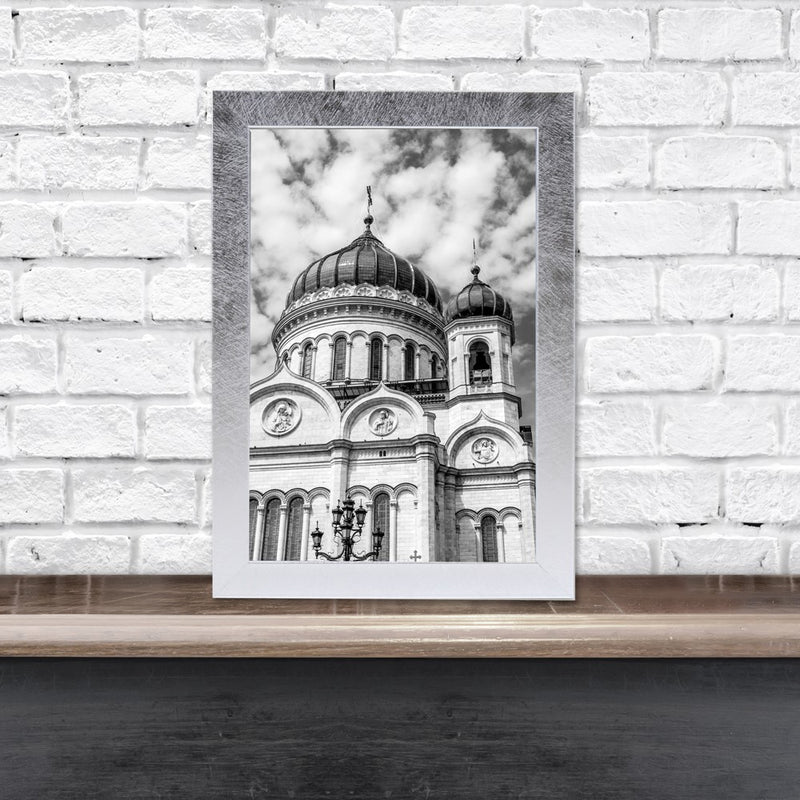 Silver-tone Satin Chloe Contemporary 5x7 Photo Frame