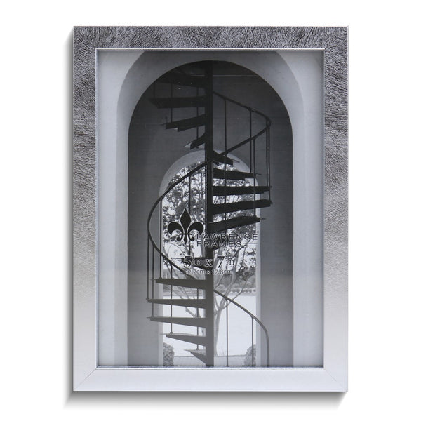 Silver-tone Satin Chloe Contemporary 5x7 Photo Frame