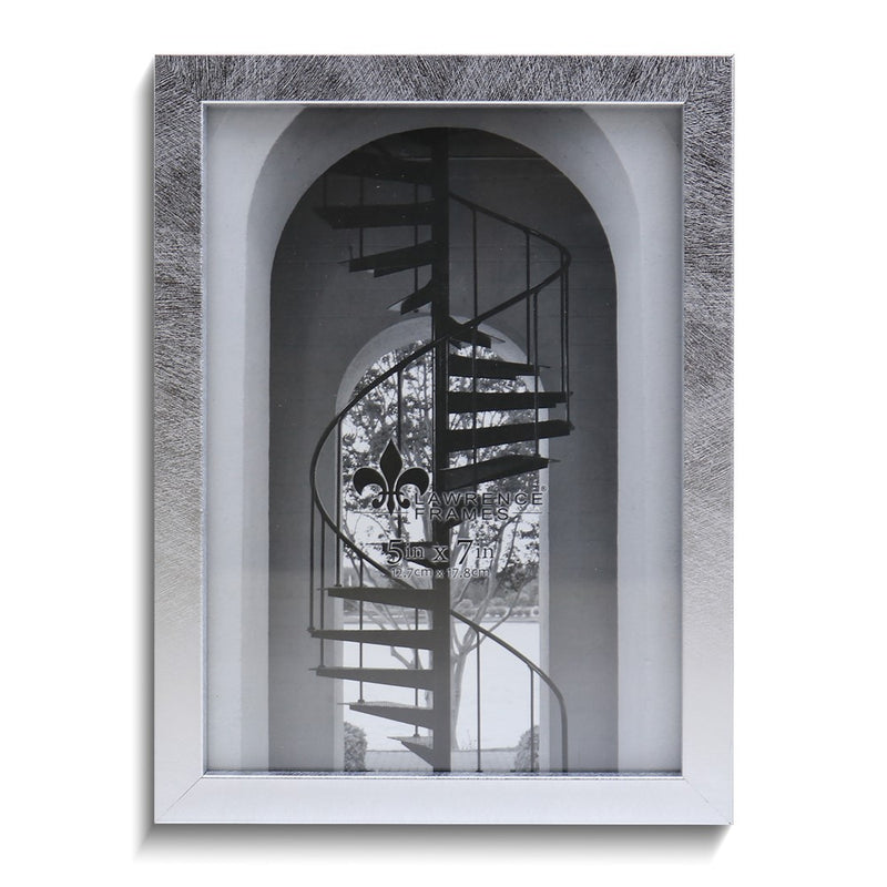 Silver-tone Satin Chloe Contemporary 5x7 Photo Frame