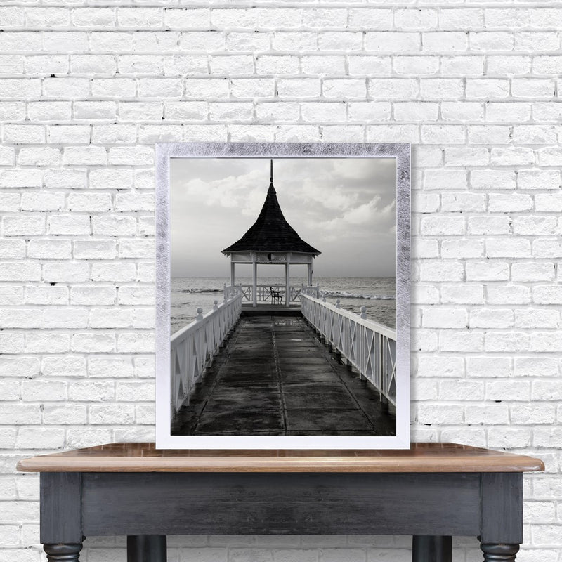 Silver-tone Satin Chloe Contemporary 8x10 Photo Frame