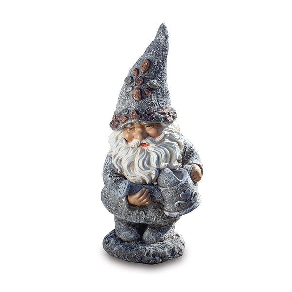 Resin and Dolomite Garden Gnome with Watering Can Statue