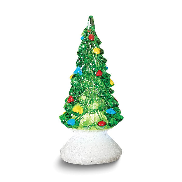 LED Lighted Green Plastic Christmas Tree