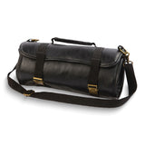 Stainless Steel Cocktail Bar Tools in  Roll Up Black Vegan Leather Case
