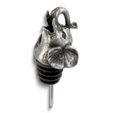 Stainless Steel Pewter Finish Elephant Bottle Pourer/Aerator