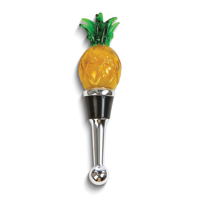 Handcrafted Glass Pineapple Bottle Stopper
