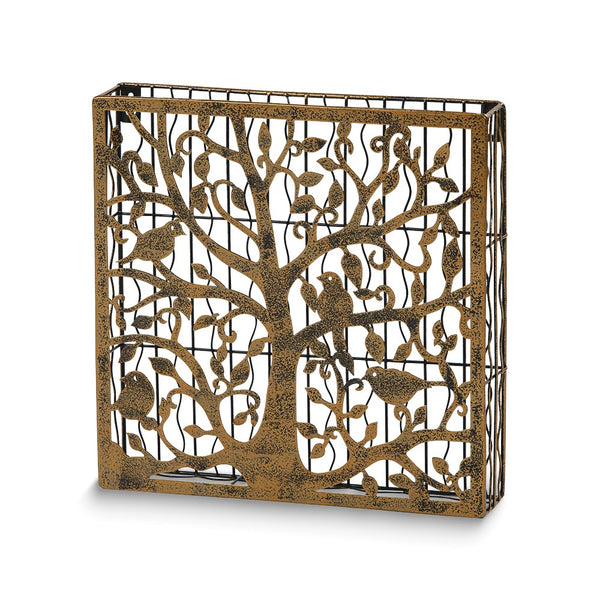 Tree of Life Laser-cut Hand-painted Metal Cork Caddy