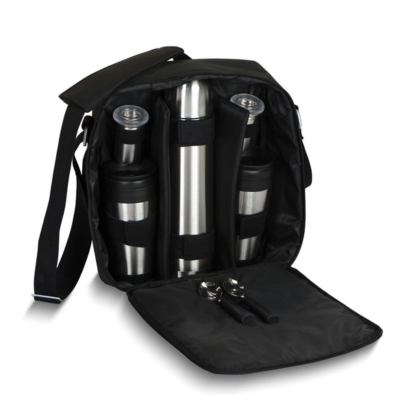 Magellan Coffee Stainless Steel 7 Piece Travel Set in Black Canvas Bag