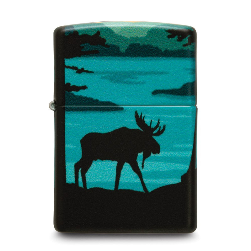 Zippo 540 Matte Moose Landscape Lighter