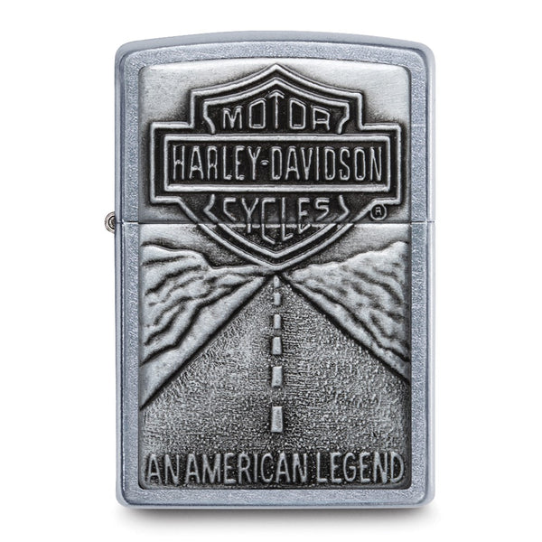 Zippo Harley-Davidson An American Legend Street Chrome Open Road Lighter