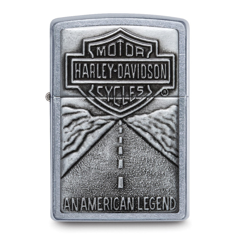 Zippo Harley-Davidson An American Legend Street Chrome Open Road Lighter