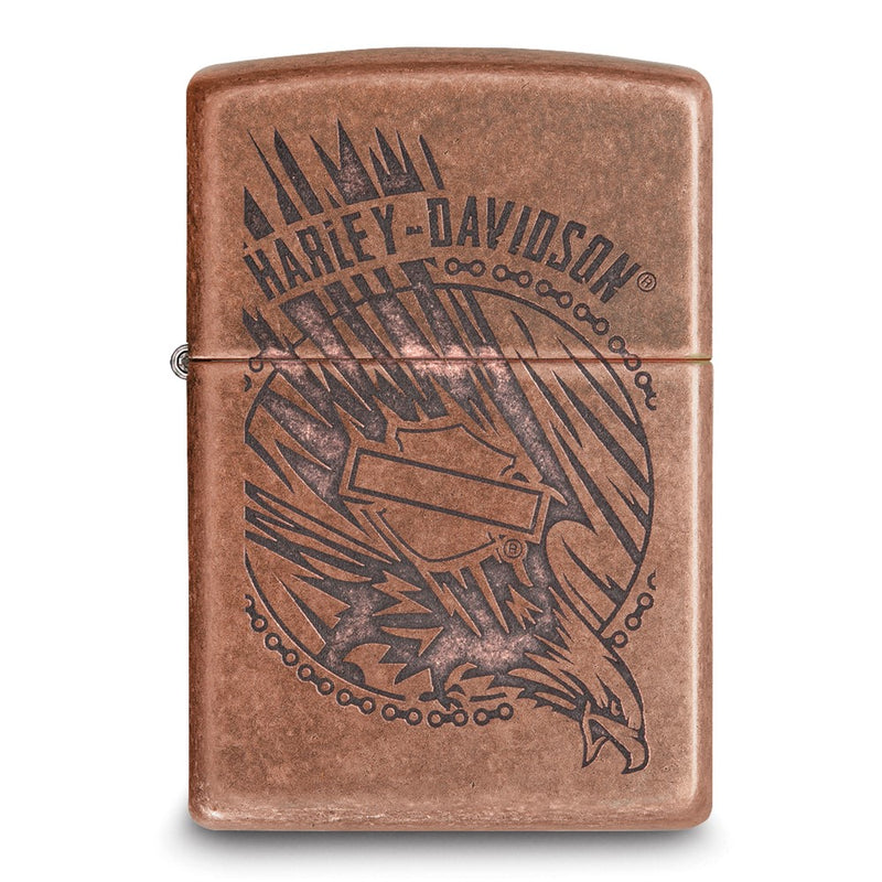 Zippo Harley-Davidson Antique Copper-tone Lighter