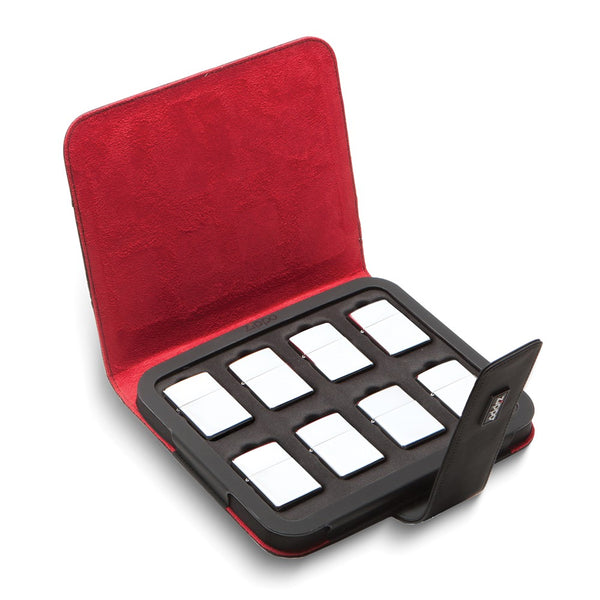 Zippo 8-Lighter Collector Case with Removable Foam Insert, Converts to Easel Display