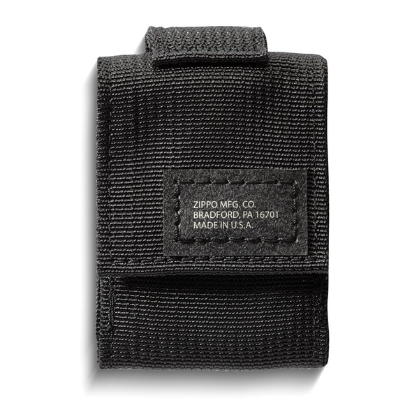 Black Military Nylon Lighter Pouch with MOLLE Compatible Loop