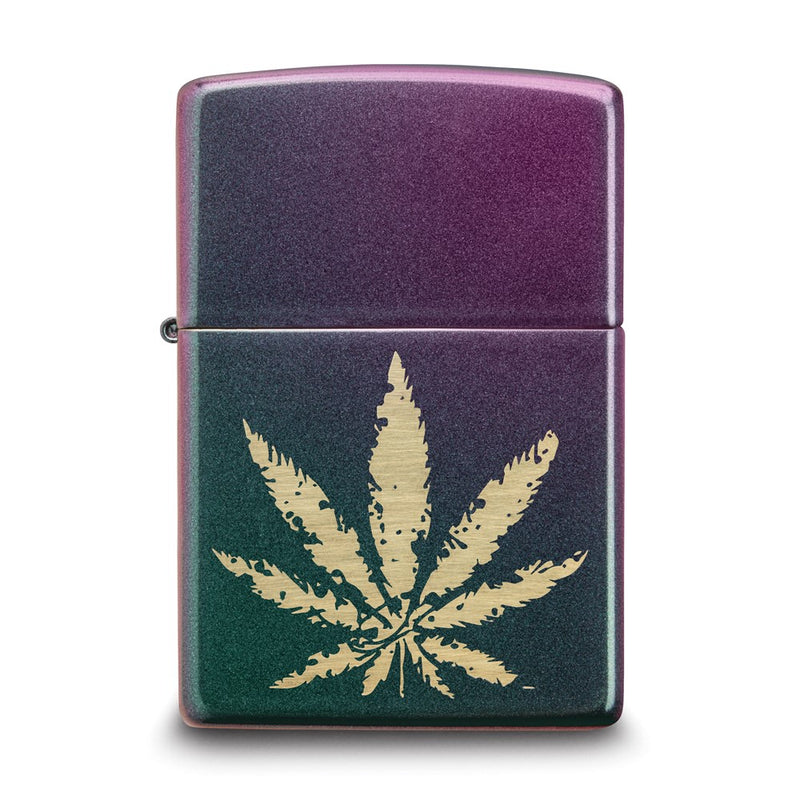 Zippo Iridescent Leaf Design Lighter