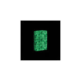 Zippo Glow in the Dark Green Floral Skull Design Lighter
