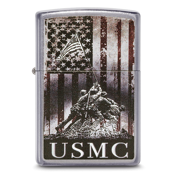 Zippo Street Chrome US Marine Corps Lighter