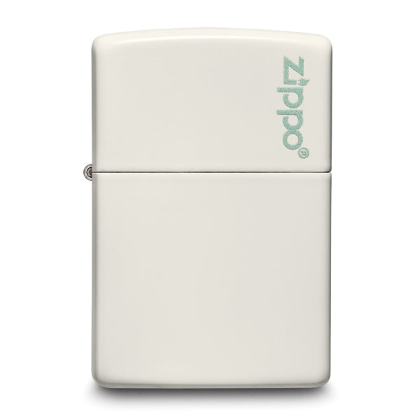 Zippo Logo Glow in the Dark Green Lighter