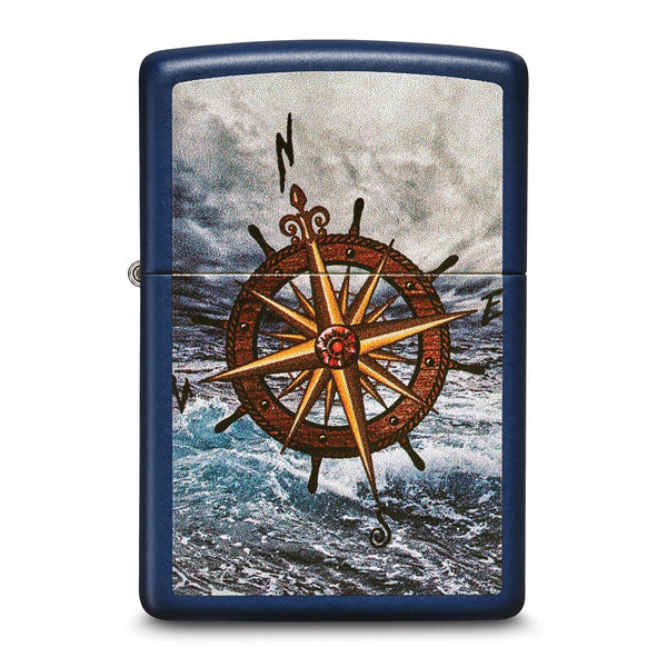 Zippo Navy Matte Ocean Compass Lighter