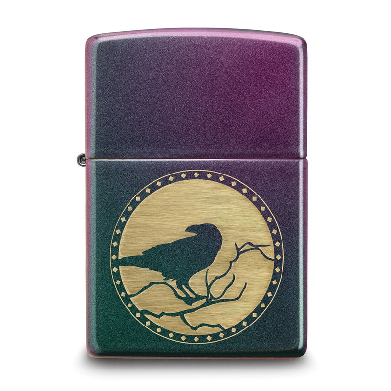 Zippo Iridescent Raven Design Lighter