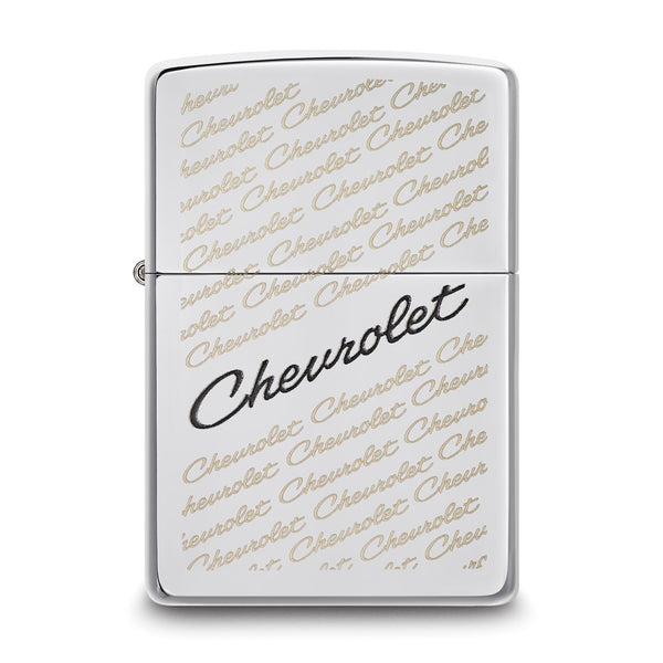 Zippo High Polish Chrome Chevrolet Logo Lighter