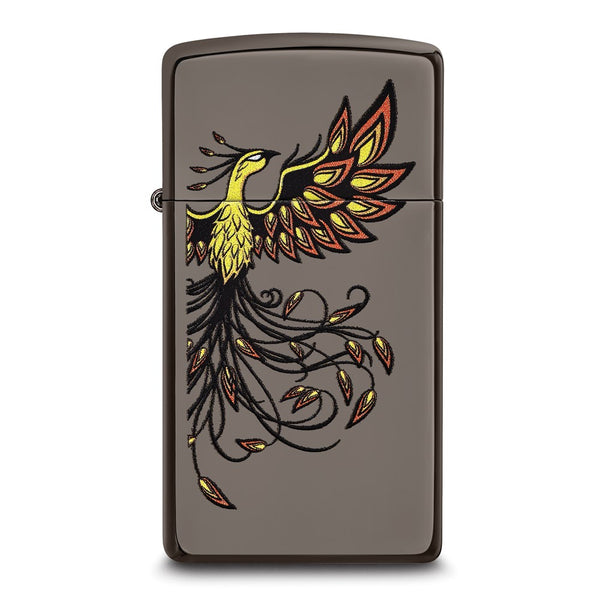 Zippo Slim Black Ice Phoenix Lighter