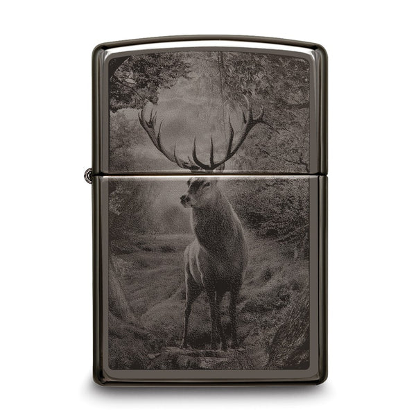 Zippo Black Ice Deer Design Lighter