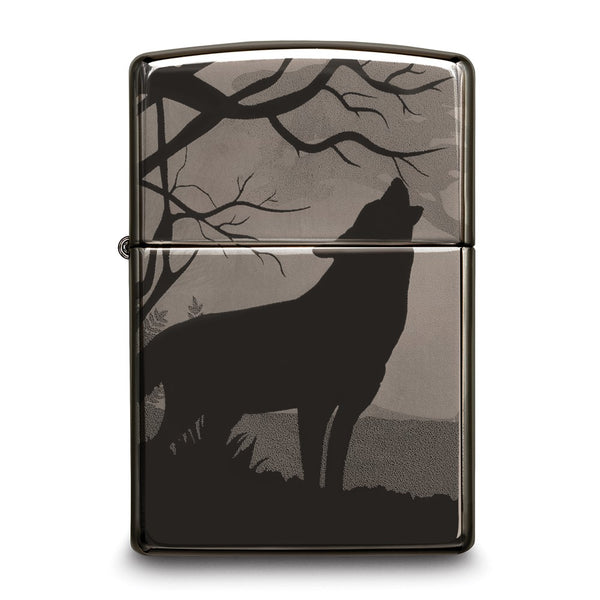 Zippo Black Ice Wolves Lighter