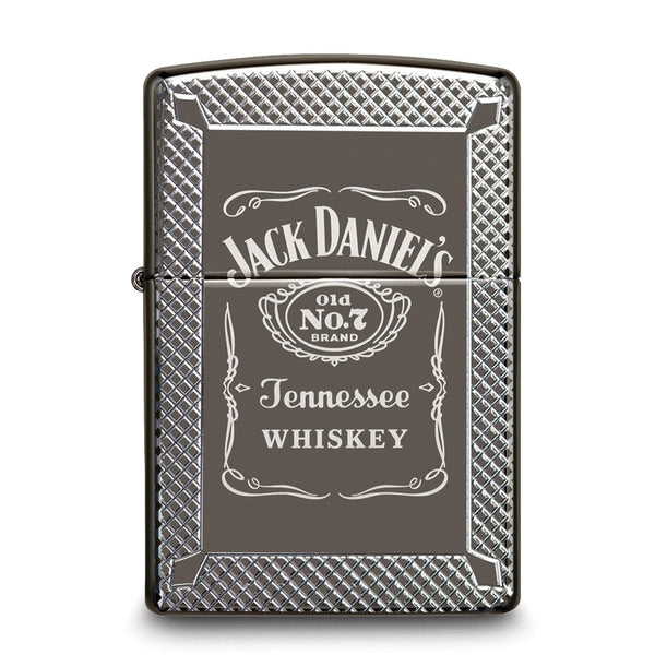 Zippo Black Ice Armor Jack Daniel's Lighter