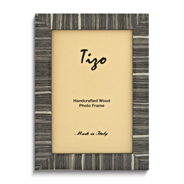 Handcrafted Grey 5x7 Wood Photo Frame