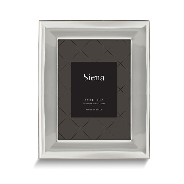 Bilaminate Sterling Silver Wide Plain 4x6 Frame