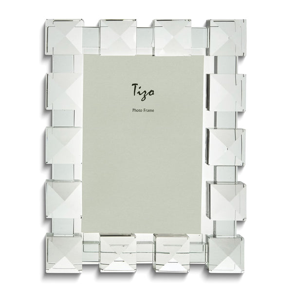 Crystal Glass Cube Design 4x6 Photo Frame
