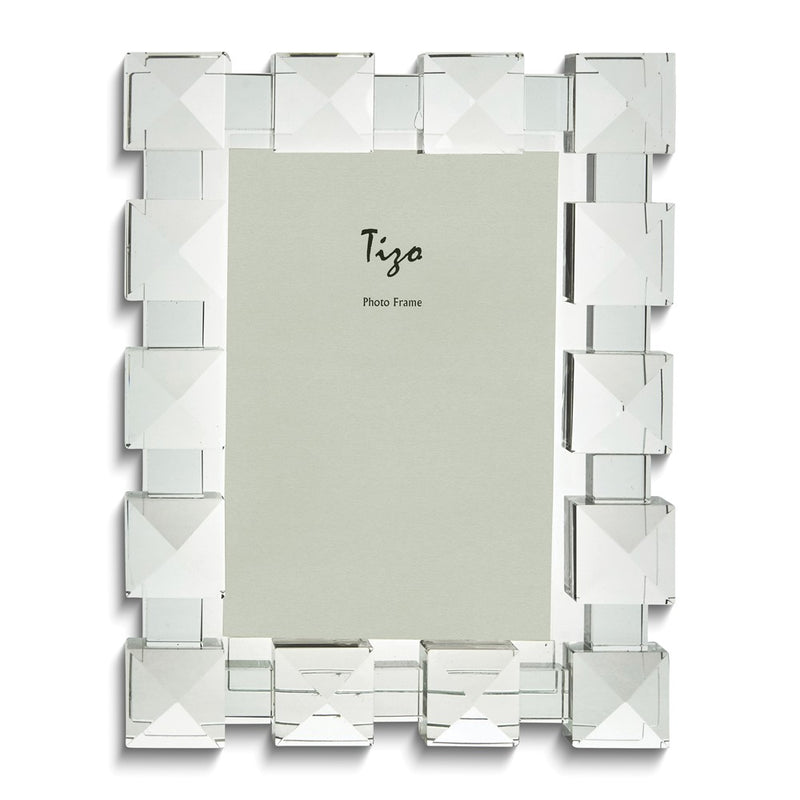 Crystal Glass Cube Design 4x6 Photo Frame