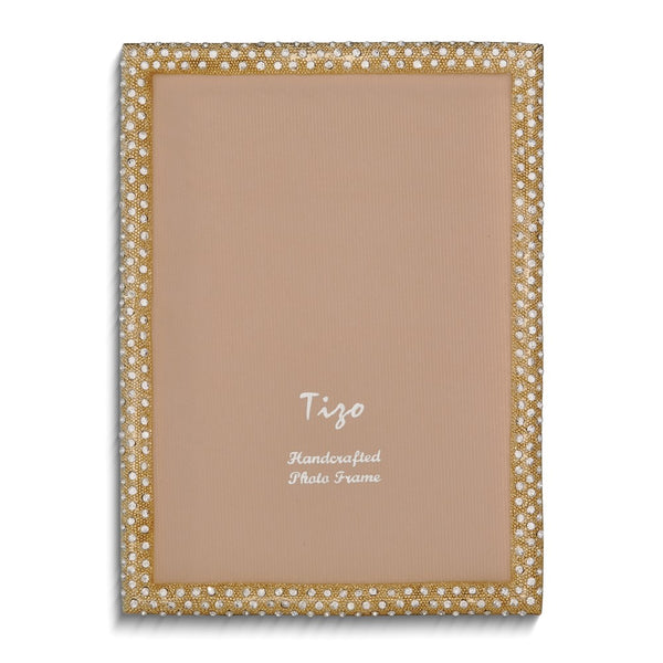 Gold-tone Crystal 4x6 Photo Frame