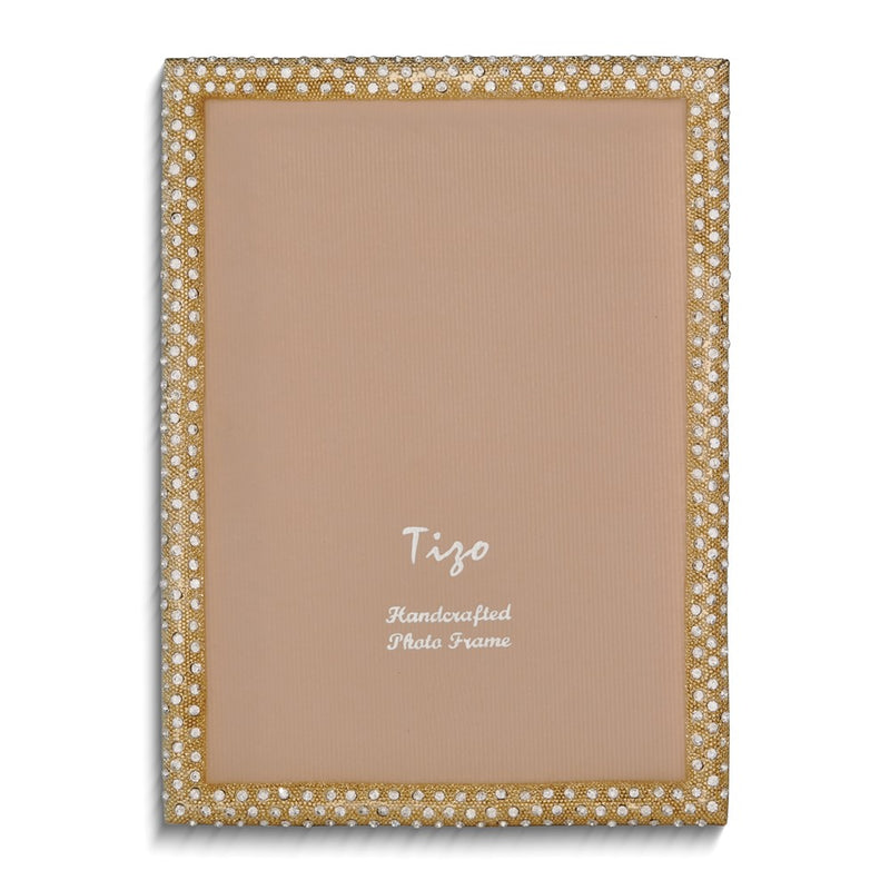 Gold-tone Crystal 4x6 Photo Frame