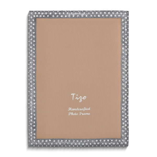 Silver-tone Crystal 5x7 Photo Frame