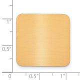 1 x 1 Square Copper Aluminum Plates-Set of 6