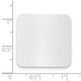 1 x 1 Square Polished Aluminum Plates-Set of 6