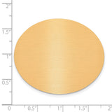 1 1/2 x 1 3/4 Oval Copper Aluminum Plates-Set of 6